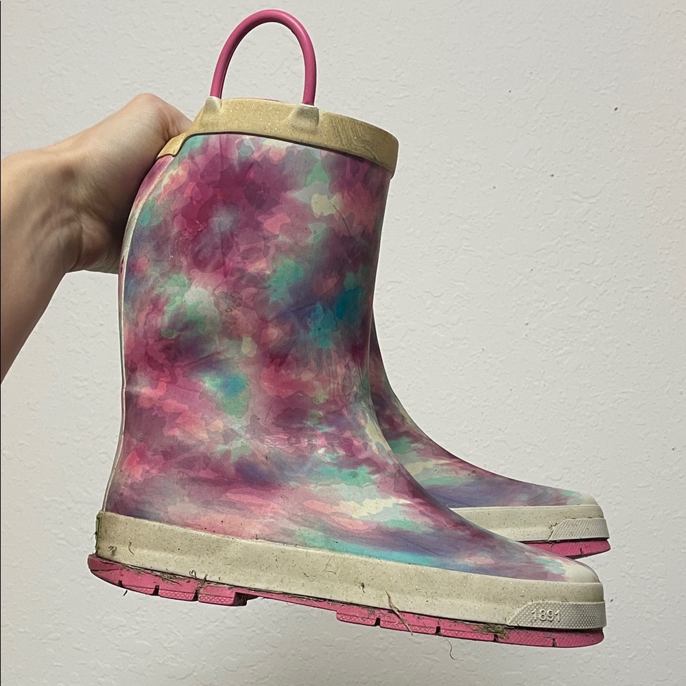 🖤5/$25 fits 5 womens Colorful Tie Dye pink fushia Rain Boots western chief